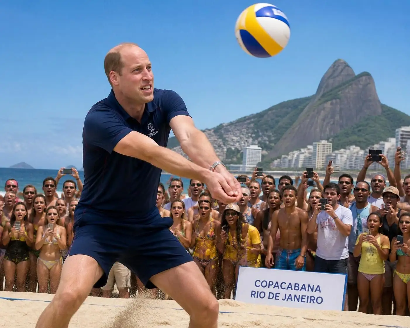 descubre cómo el príncipe william causa sensación en la playa de copacabana con un remate sorprendente que nadie esperaba. ¡no te pierdas este impactante momento!
