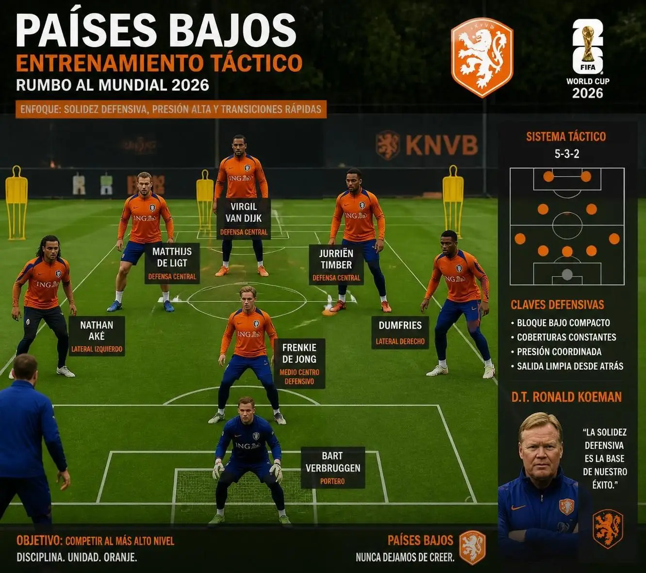 descubre la alineación de la selección de países bajos para el mundial 2026, con un análisis de los jugadores clave y las estrategias que definirán su desempeño en la competición.