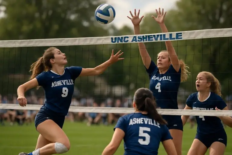 el equipo de voleibol de unc asheville finaliza la temporada de primavera con su último partido, mostrando esfuerzo y dedicación en cada encuentro.