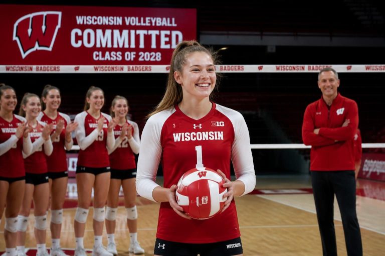 el voleibol de wisconsin logra asegurar su primer compromiso para la clase de reclutamiento 2028, destacando talento prometedor y fortaleciendo su futuro deportivo.