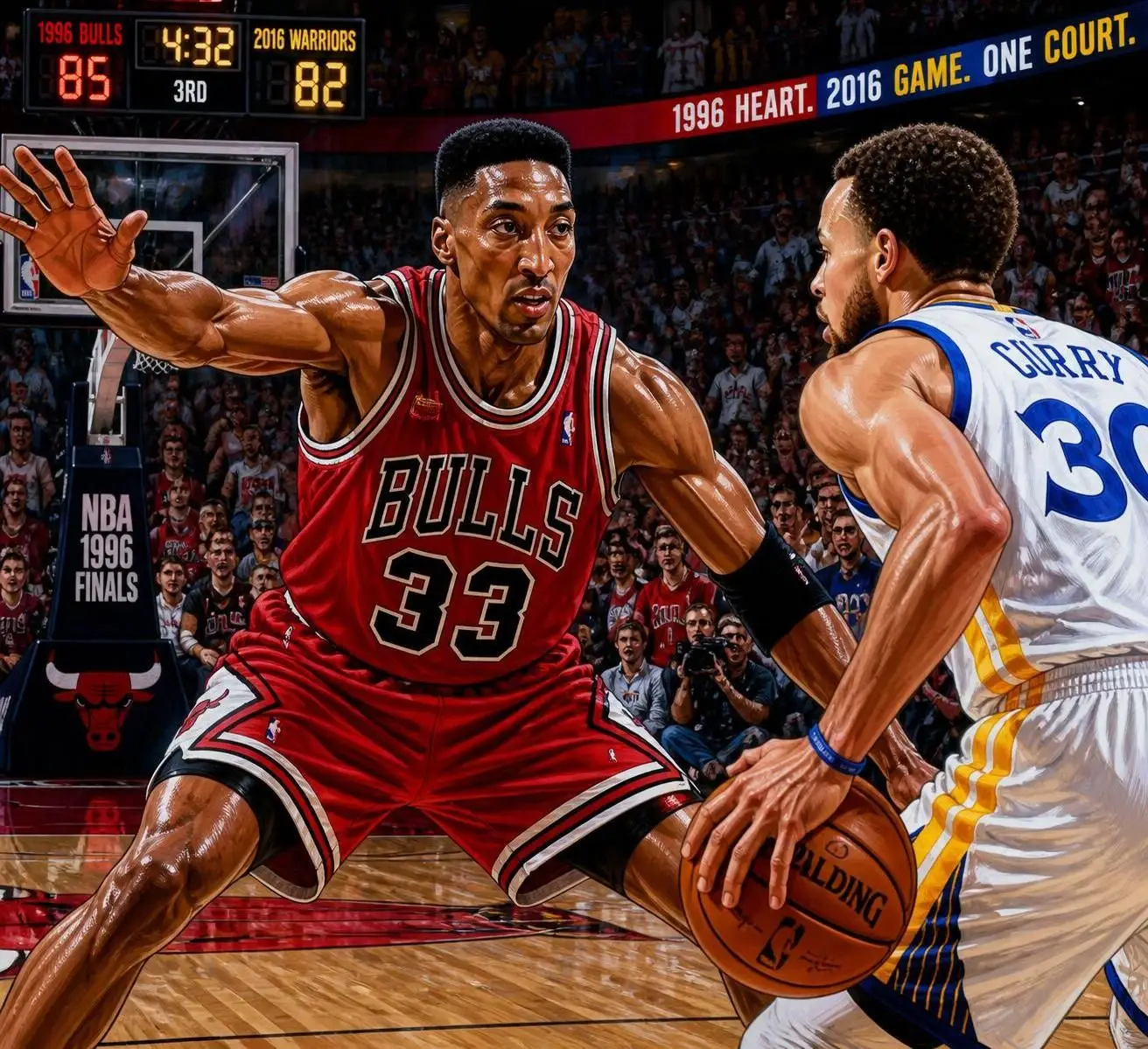 scottie pippen analiza y predice el resultado del enfrentamiento entre los legendarios bulls de 1996 y los warriors de 2016 en un duelo épico de grandes equipos de la nba.