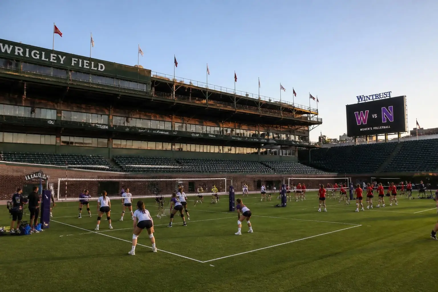 wrigley field se prepara para albergar un emocionante doble enfrentamiento de voleibol universitario femenino en septiembre, mostrando talento y pasión en un escenario icónico.