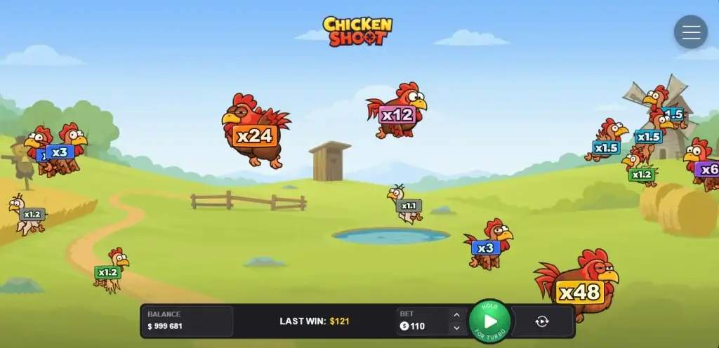 Chicken Shoot juego de casino
