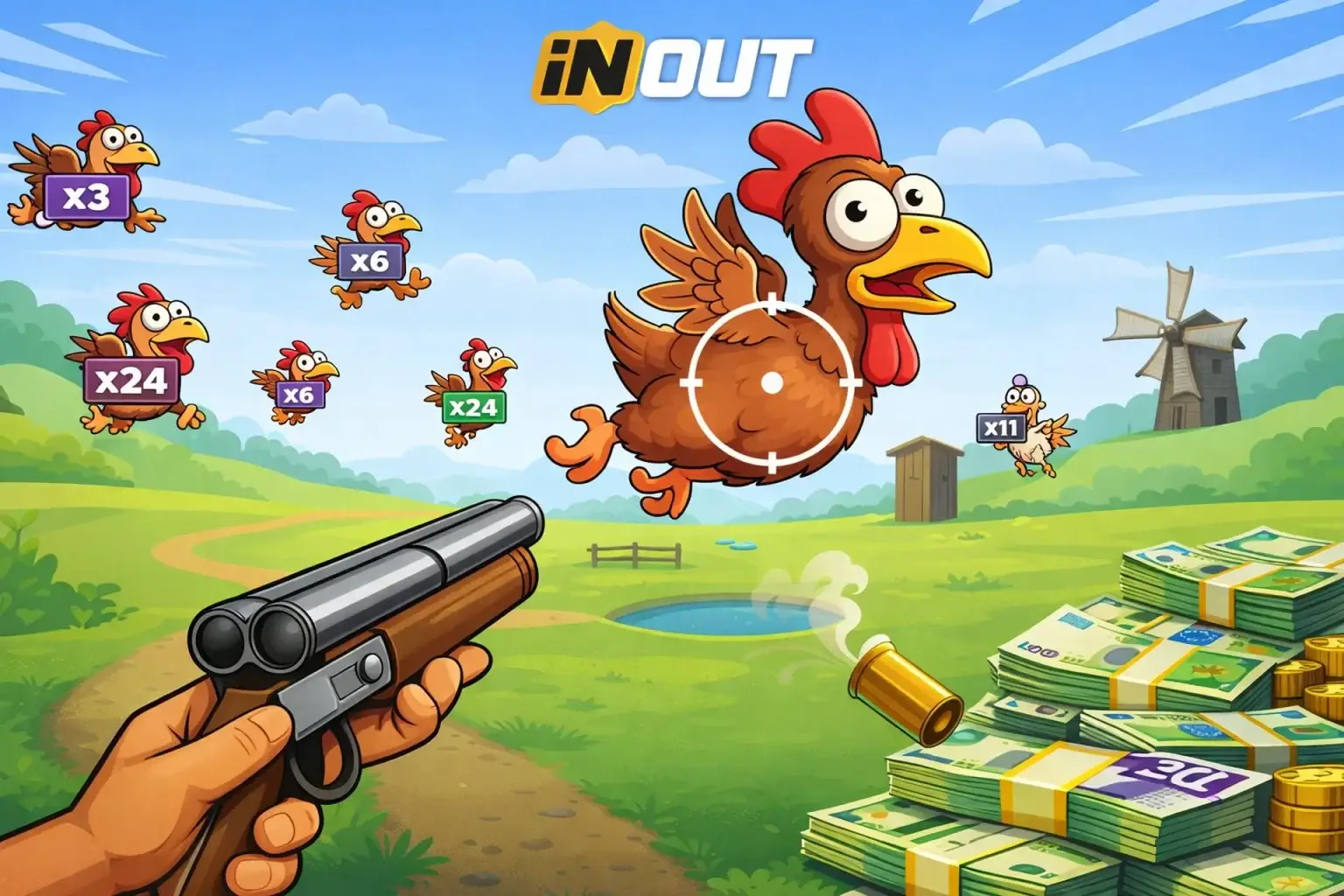 Chicken Shoot Inout Games: bono y reseña del juego de casino