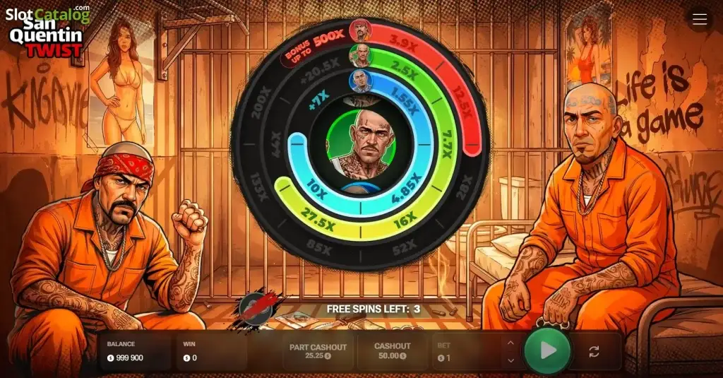 Twist San Quentin juega de casino
