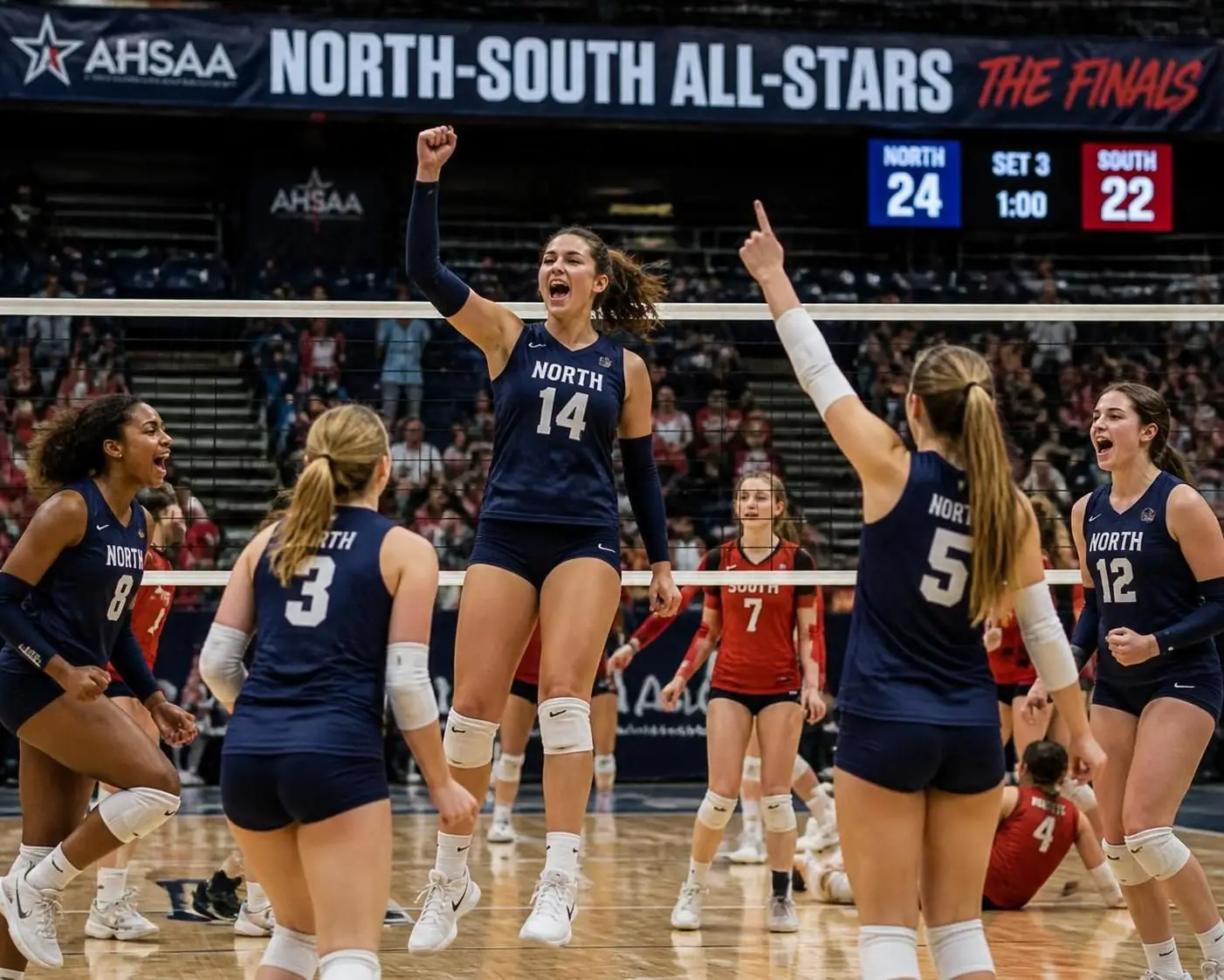 ahsaa north-south all-stars: vóleibol termina la competencia con un emocionante y sorprendente final que mantuvo a todos al borde de sus asientos.