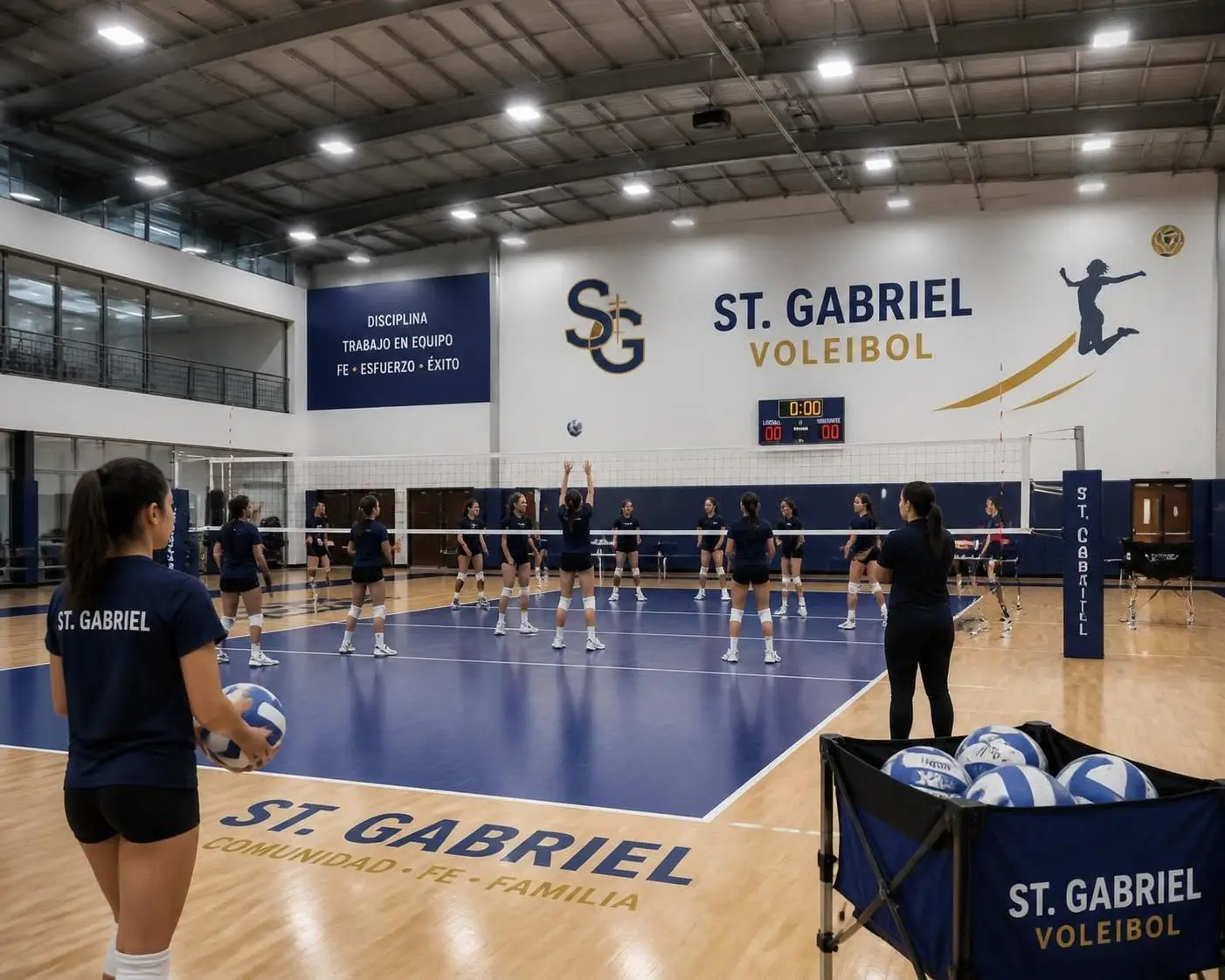 descubre la nueva instalación de voleibol en st. gabriel, diseñada especialmente para jóvenes atletas femeninas que buscan mejorar sus habilidades y disfrutar del deporte en un entorno moderno y seguro.
