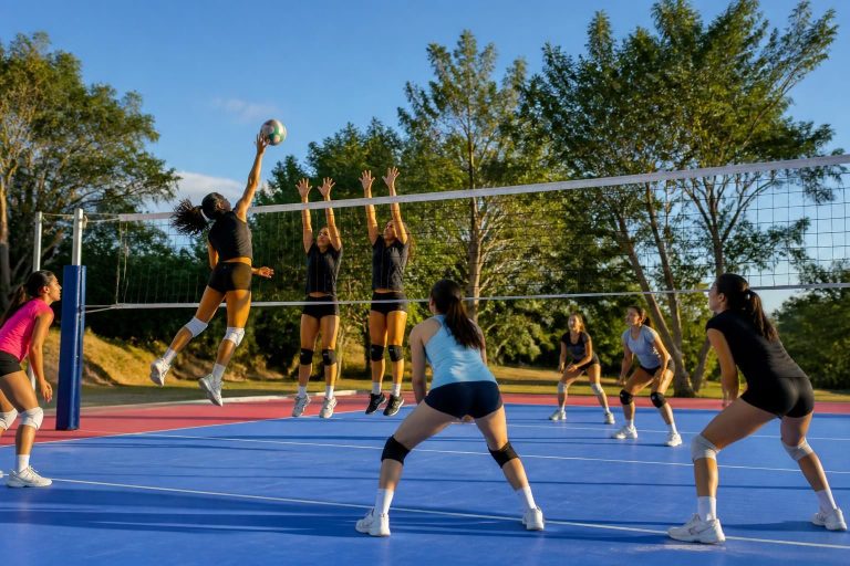 descubre la nueva instalación de voleibol en st. gabriel, especialmente diseñada para jóvenes atletas femeninas, que ofrece un espacio moderno y seguro para entrenar y competir.