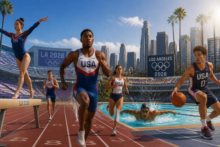 descubre a las futuras estrellas estadounidenses que se preparan para brillar en las olimpiadas los ángeles 2028, mostrando talento y pasión en el escenario mundial.