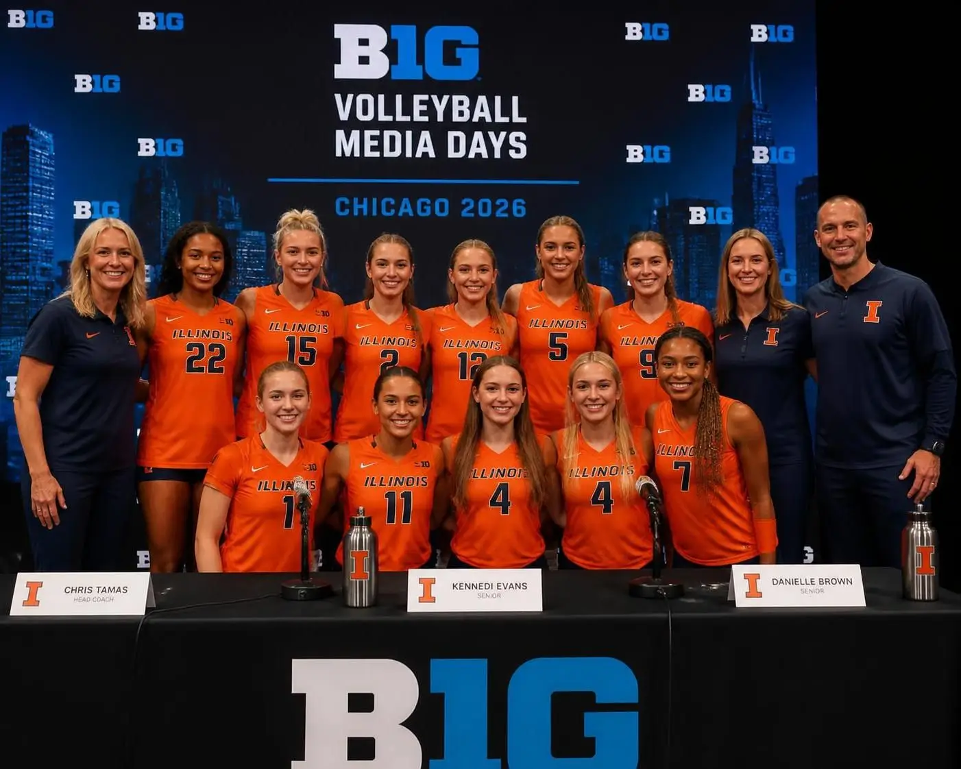 descubre las citas destacadas del voleibol de illinois durante los días de medios de la big ten, con las mejores entrevistas y momentos clave del deporte universitario.