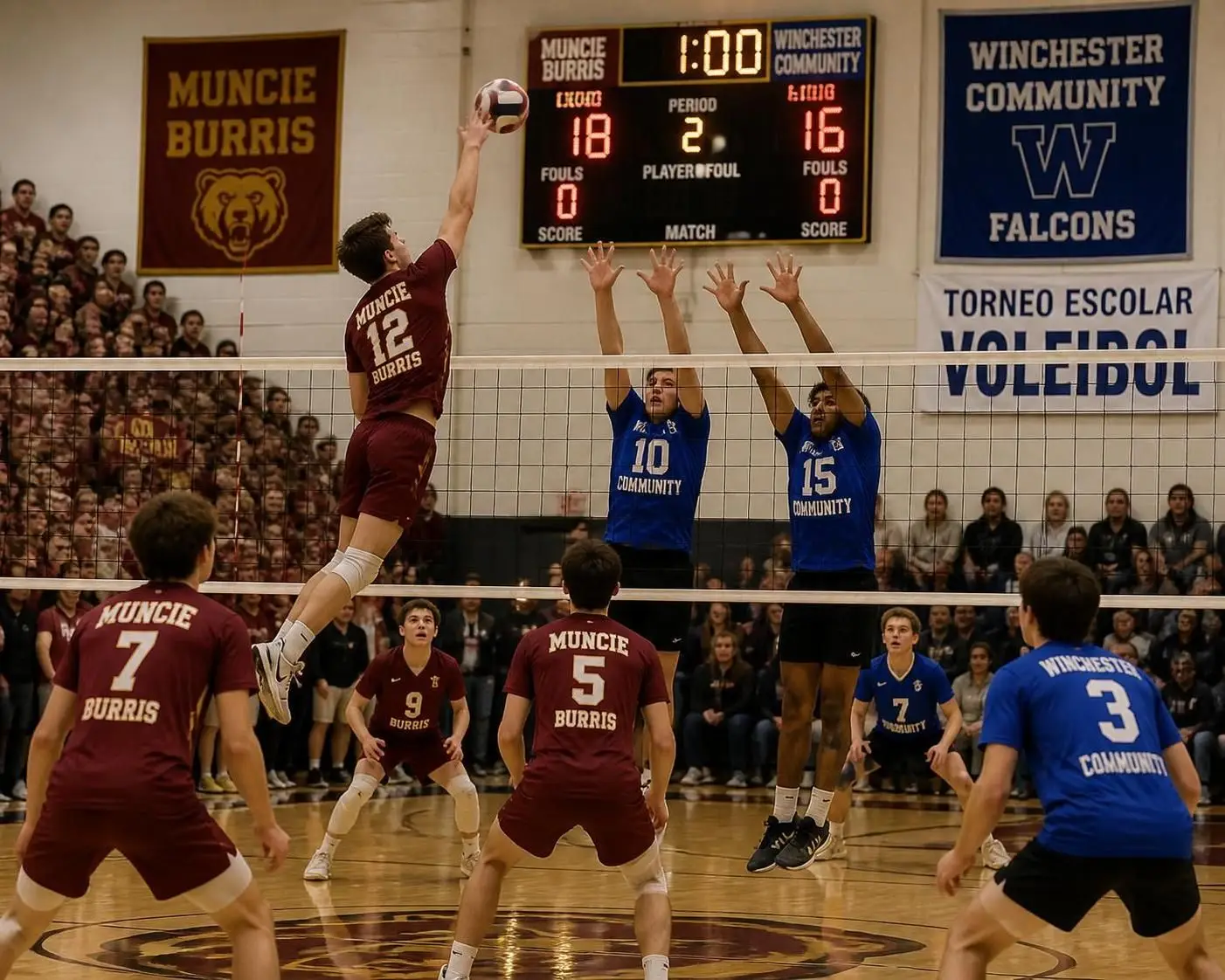 descubre el emocionante enfrentamiento entre muncie burris y winchester community en el torneo invitational shondell de vóleibol. ¡no te pierdas la acción y el talento en la cancha!