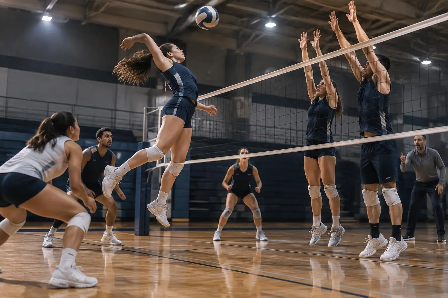 los mustangs ajustan su estrategia y perfeccionan su juego para afrontar los retos de una nueva y exigente temporada de voleibol.