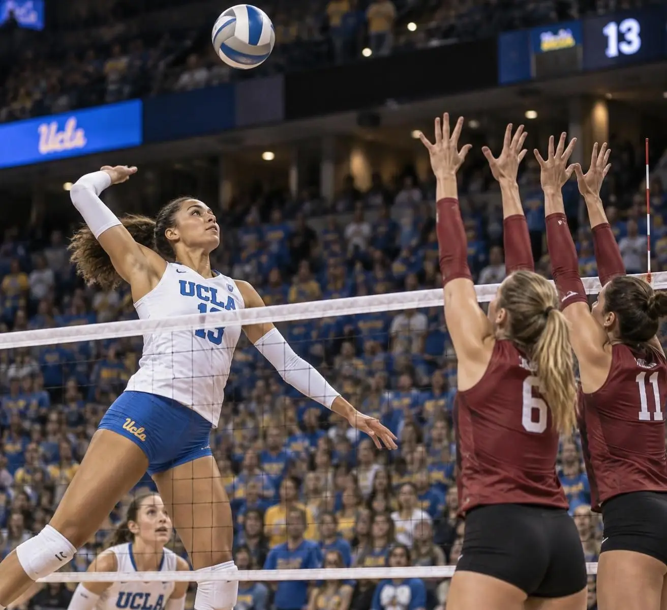 descubre cómo se perfilan las 16 mejores universidades de voleibol de la división i de la ncaa en las clasificaciones de mitad de temporada.