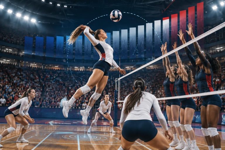 descubre cómo se sitúan los 16 mejores equipos de voleibol de la división i de la ncaa y qué revela la clasificación a mitad de temporada.